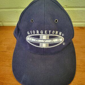 Vintage 1990s Georgetown Hoyas Hat Cap Adult Adjustable BLUE NCAA Dad Hat ET